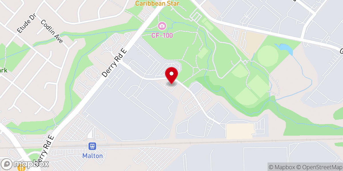 Map showing location of St. Gregorios Orthodox Church of Toronto