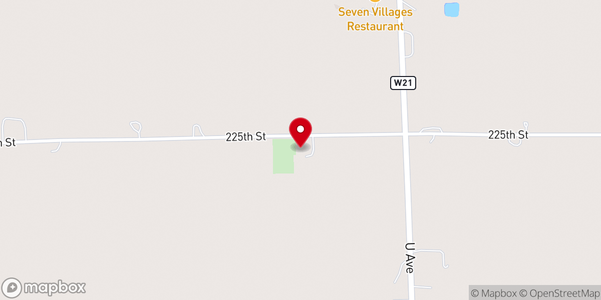 Map showing location of Immanuel Lutheran Church