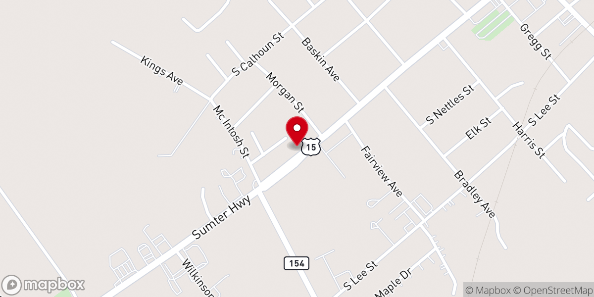 Map showing location of St John AME Church