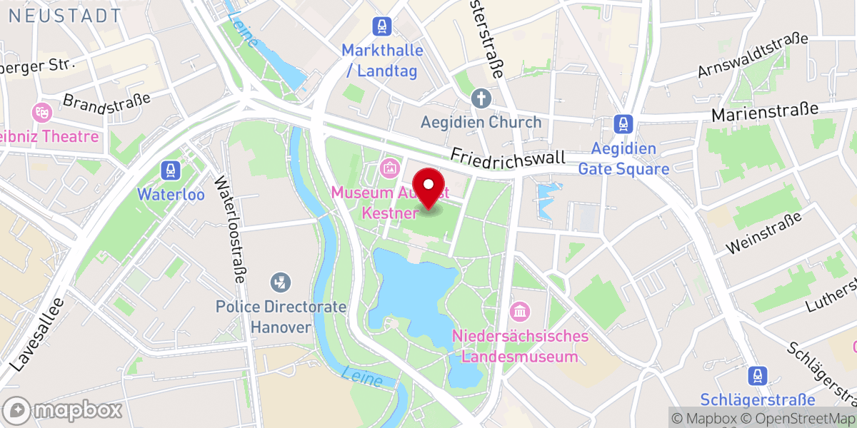 Map showing location of Neues Rathaus Hannover