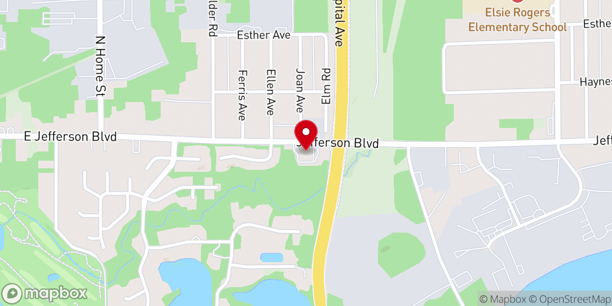 Map showing location of Willow Creek Church