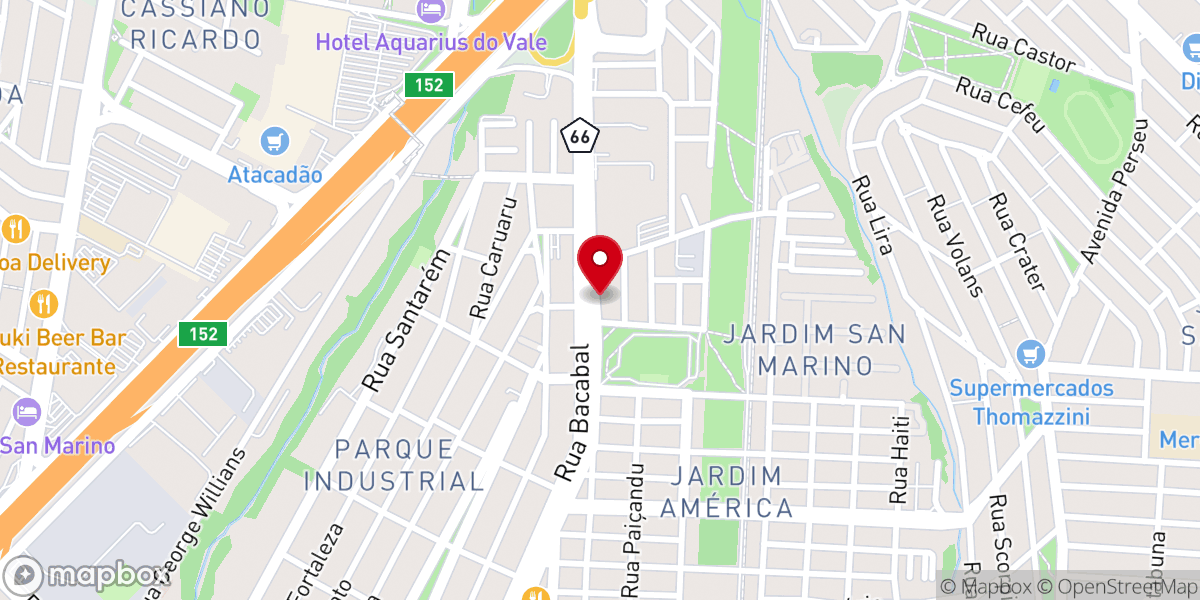 Map showing location of Poiema São José dos Campos