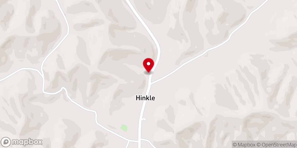 Map showing location of Beech Spring Church