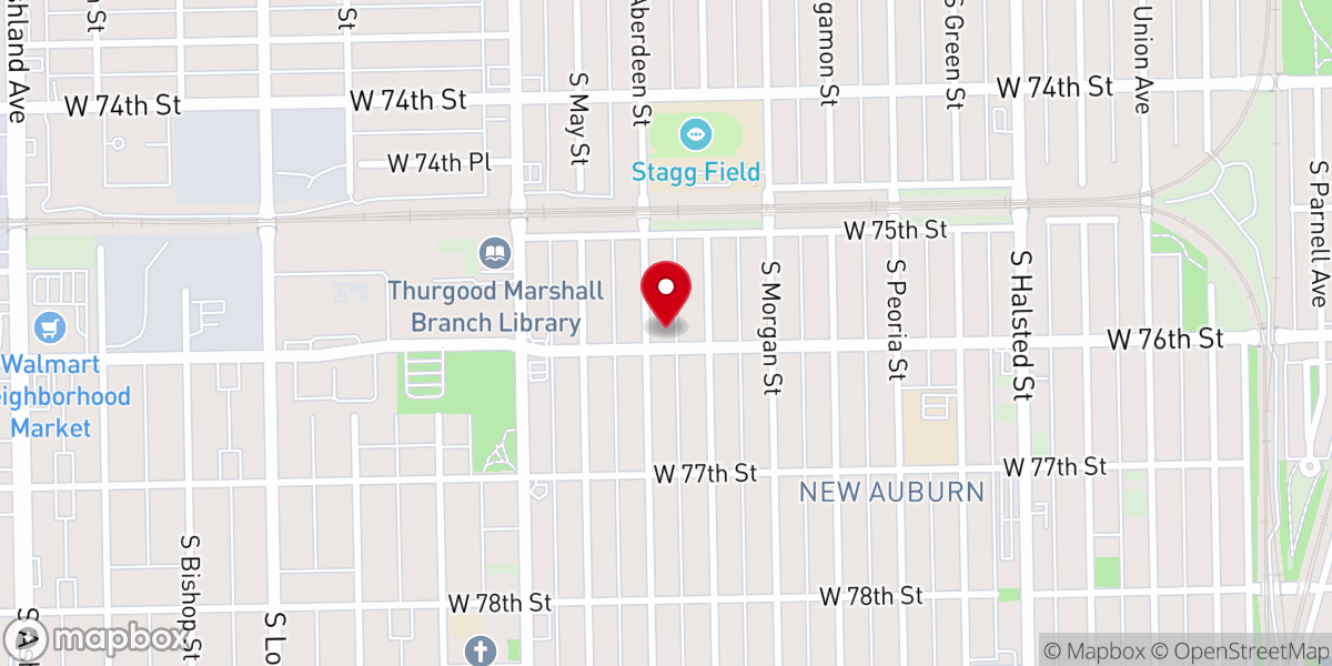 Map showing location of Christian Hope Missionary Baptist Church