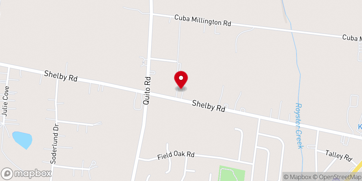 Map showing location of Historical First Baptist Church