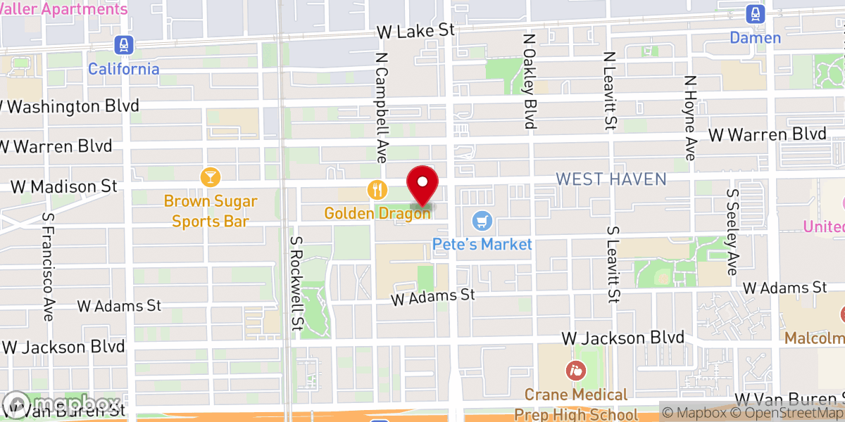 Map showing location of Westside Community Church