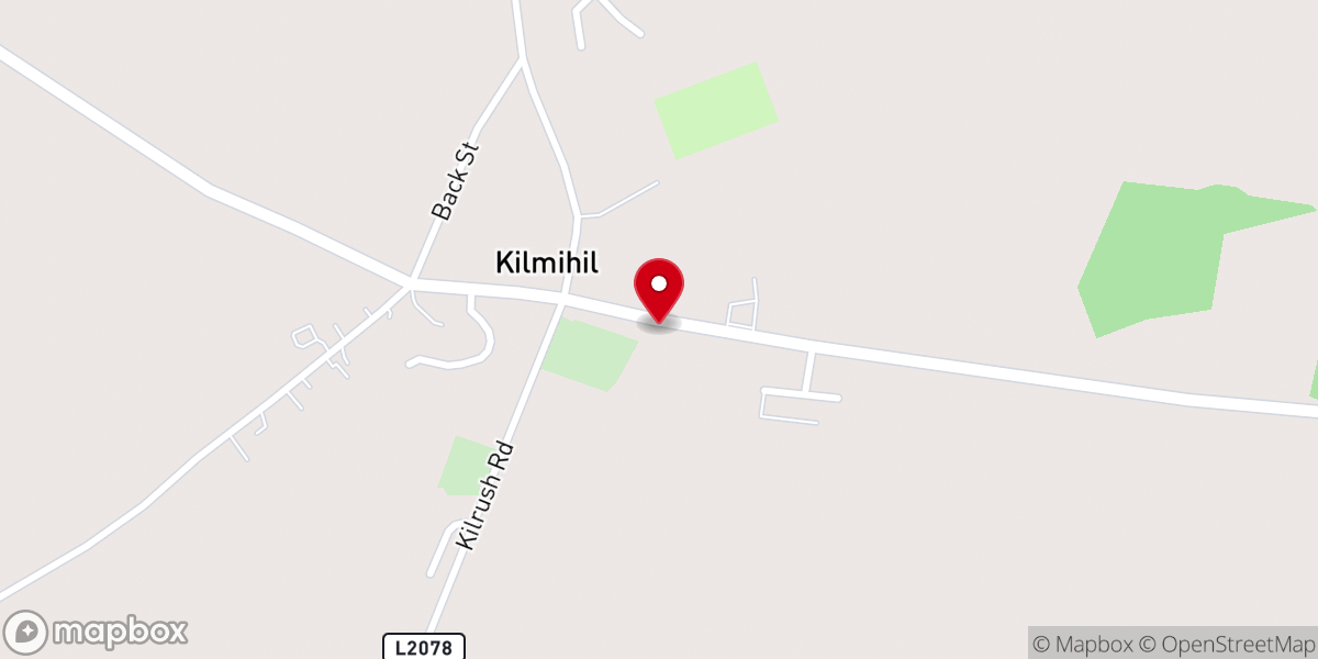 Map showing location of St. Michael's Shrine and Well