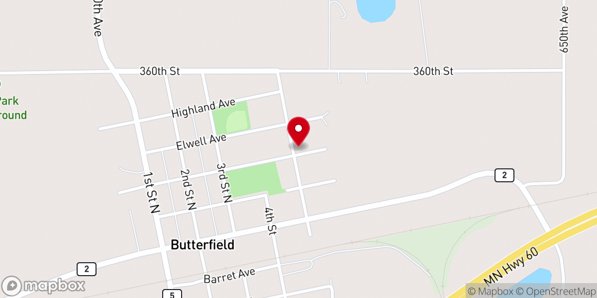 Map showing location of St Matthew Lutheran Church