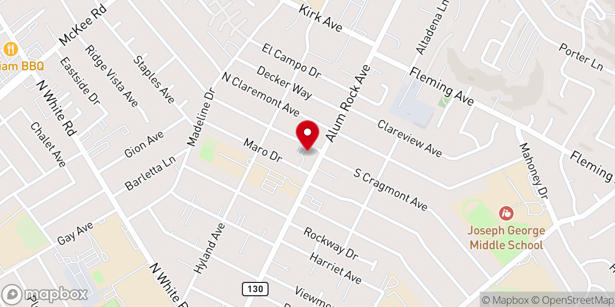 Map showing location of Logos Christian Fellowship