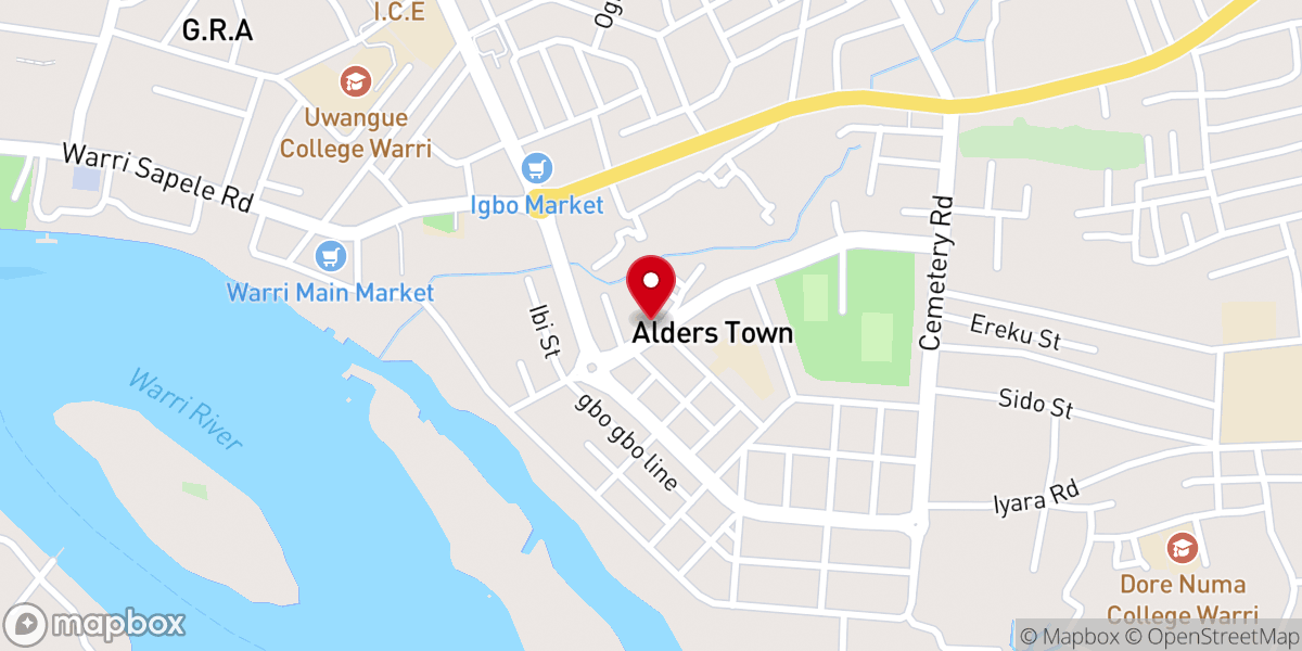 Map showing location of Methodist Church