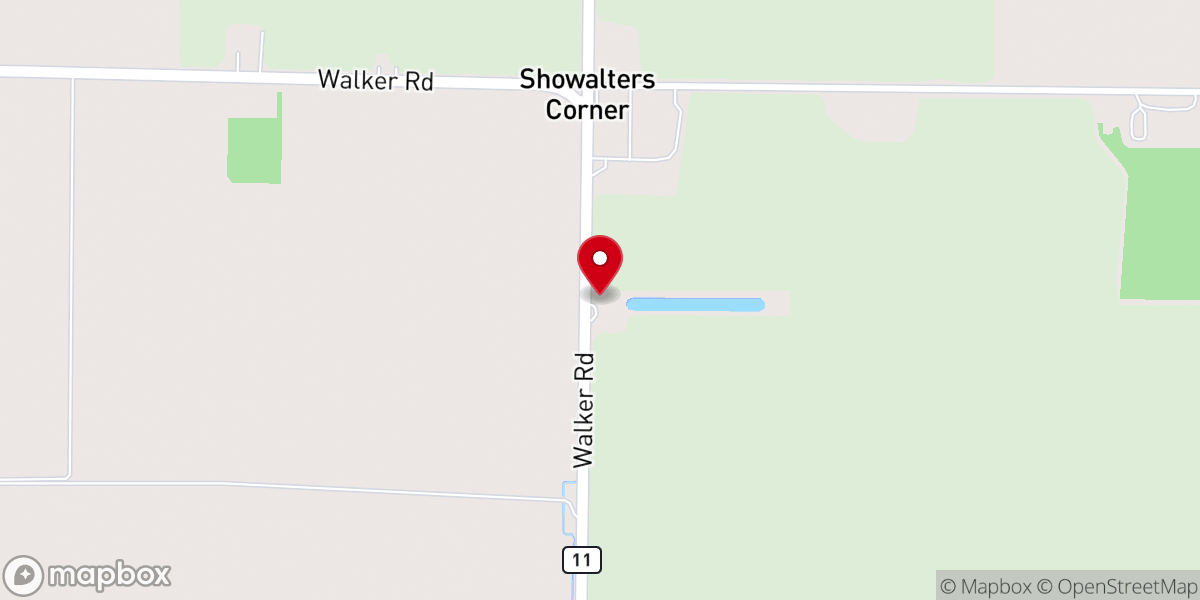 Map showing location of White Oak Church