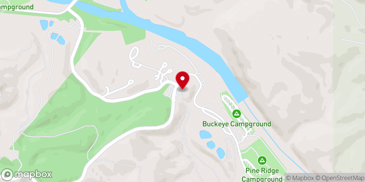 Map showing location of Beavers Bend State Park and Nature Center