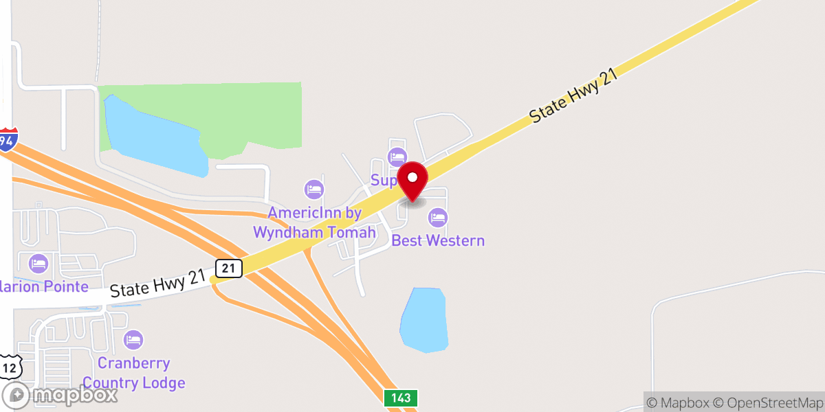 Map showing location of Perkins American Food Co.