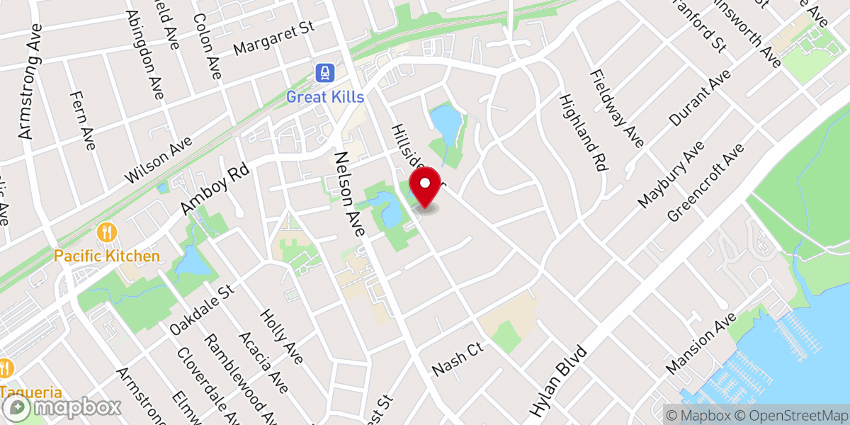 Map showing location of Christ Lutheran Church of Staten Island