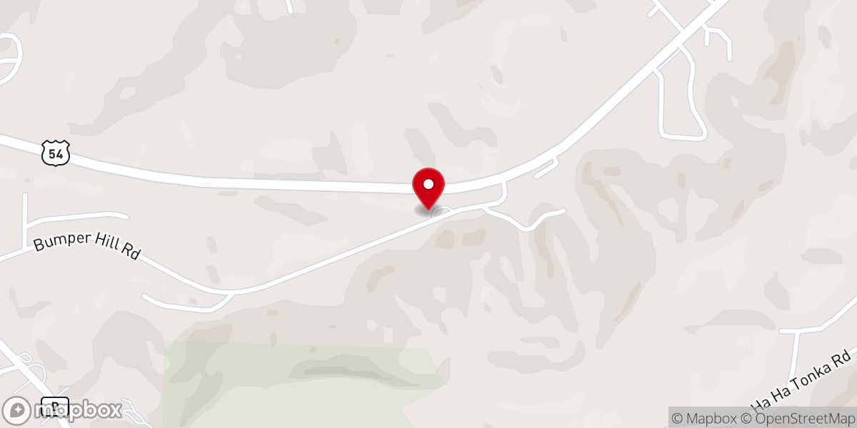 Map showing location of pentecostals ofcamdenton