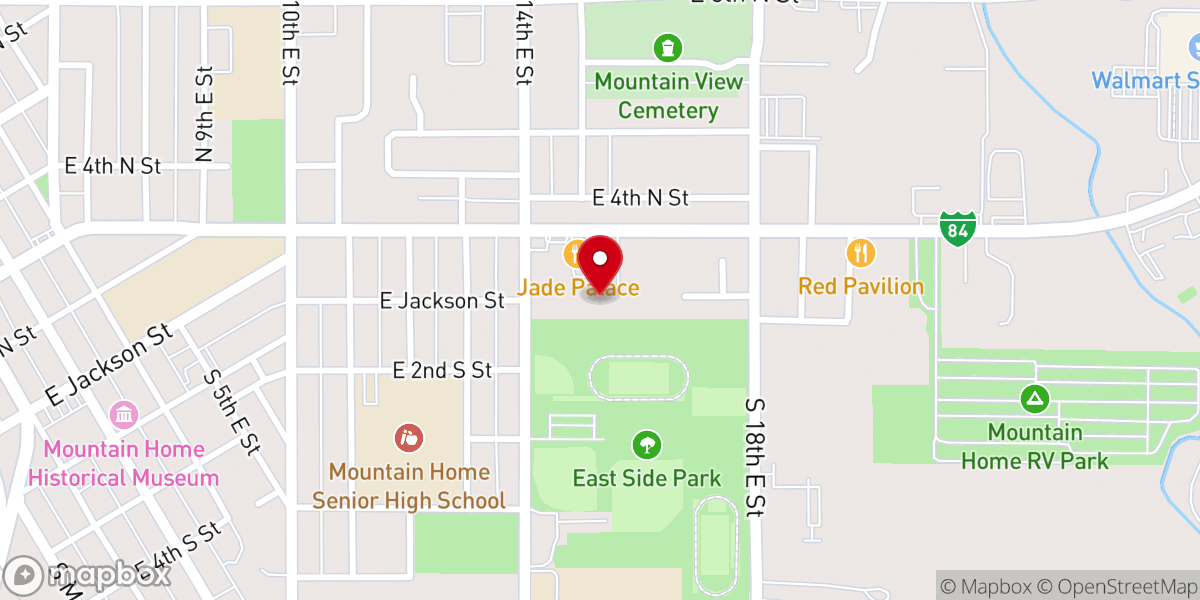 Map showing location of Bible Baptist Church Mountain Home, Idaho