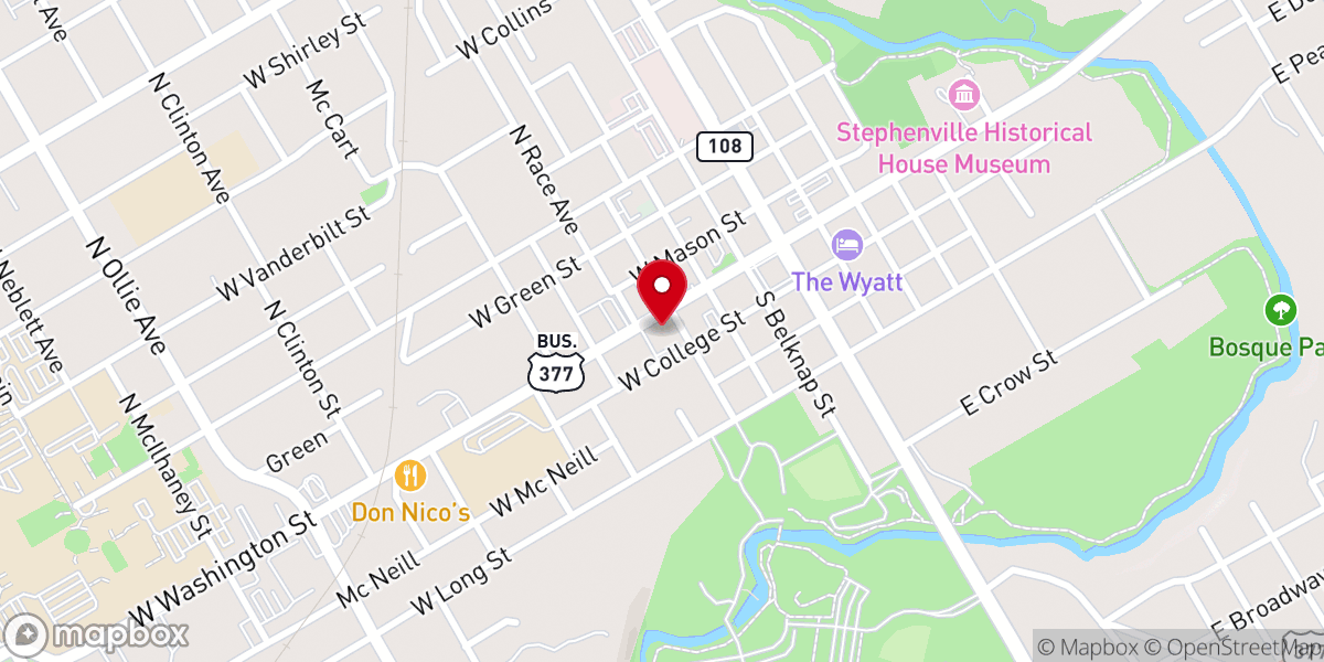 Map showing location of First United Methodist Church Latchkey Program - Food Distribution Center