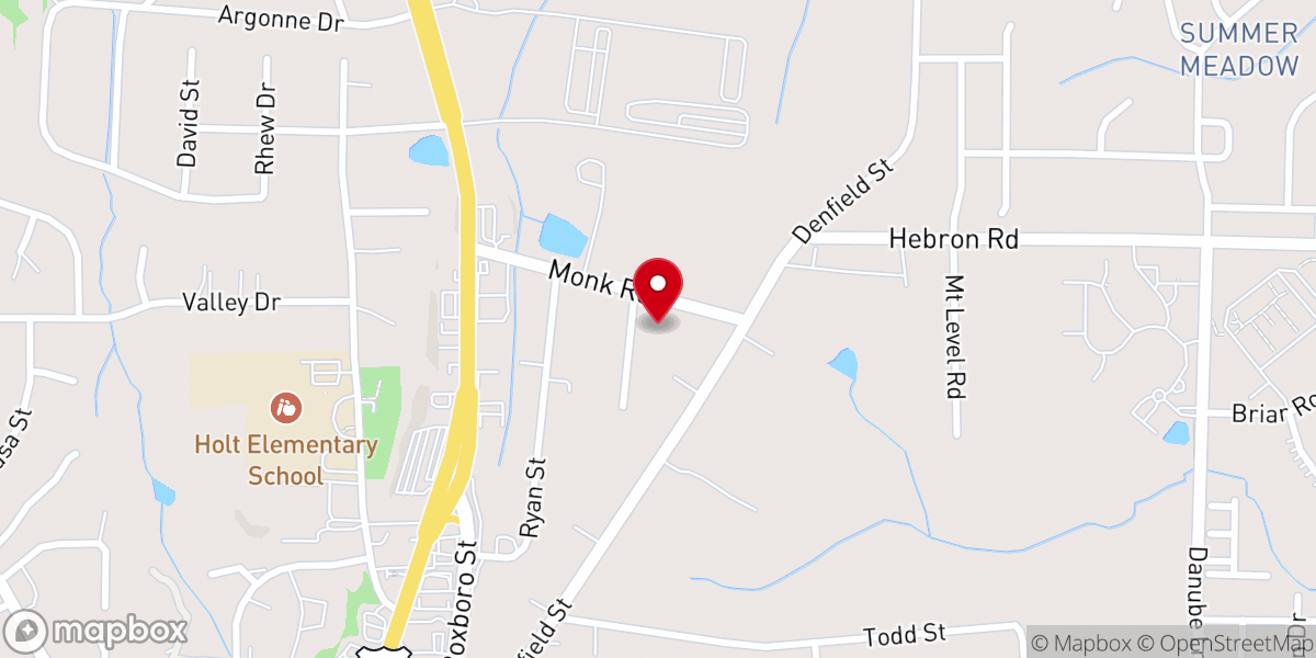 Map showing location of Laymans Church