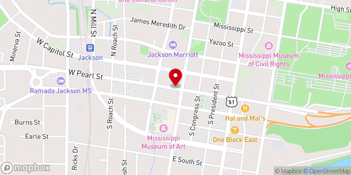 Map showing location of Grace Trinity Baptist Church