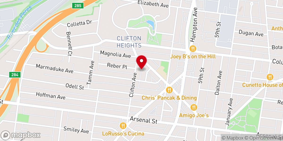 Map showing location of House of Peace