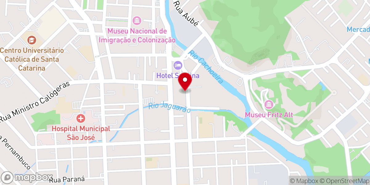 Map showing location of Igreja Pentecostal Deus é Amor - Estadual Joinville