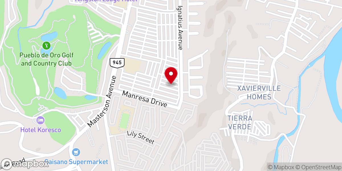 Map showing location of Gethsemane Independent Baptist Church