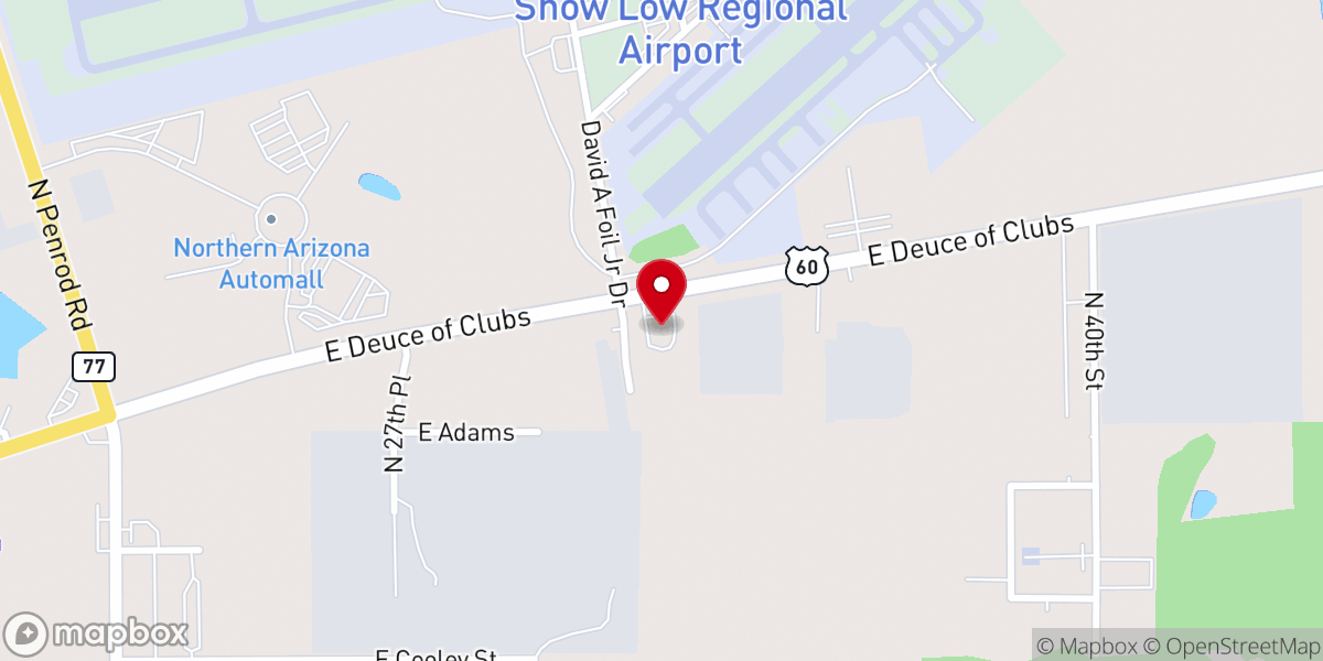 Map showing location of High Country Church of Christ