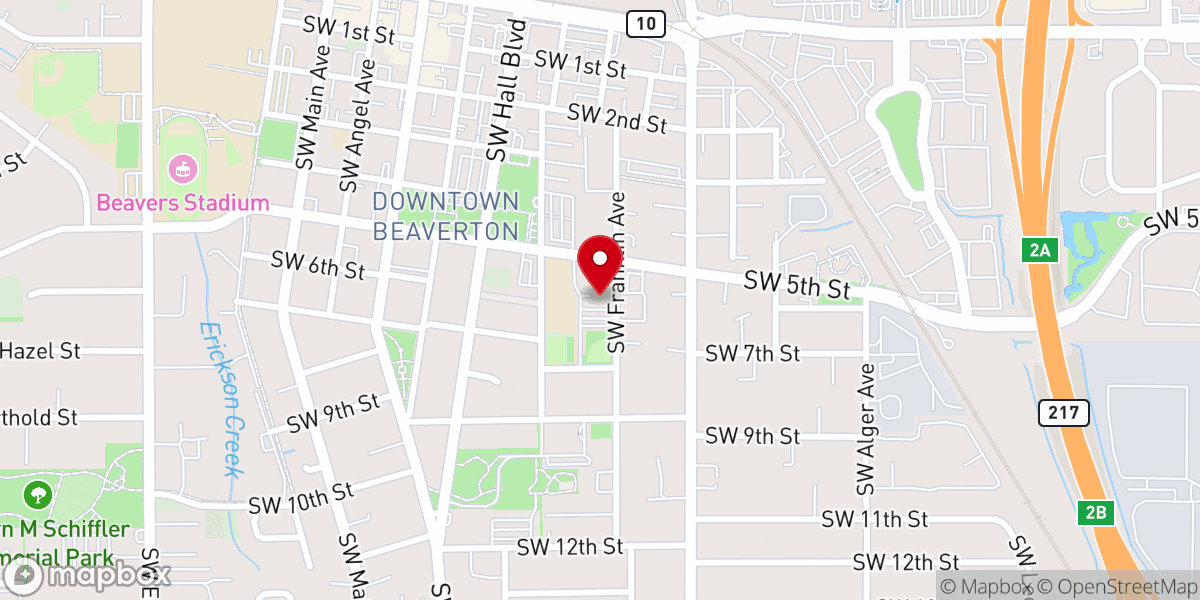 Map showing location of St. Cecilia Catholic Church