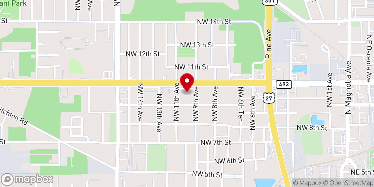 Map showing location of Our Daily Bread Gospel Tabernacle House of Praise