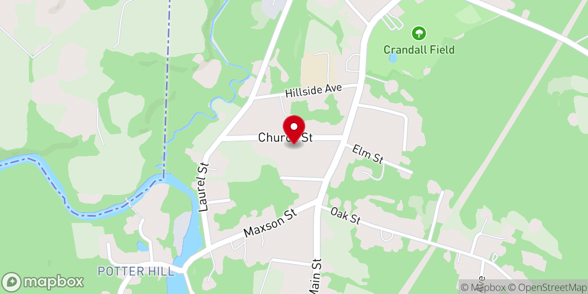 Map showing location of Uncle Buck's Sugar House