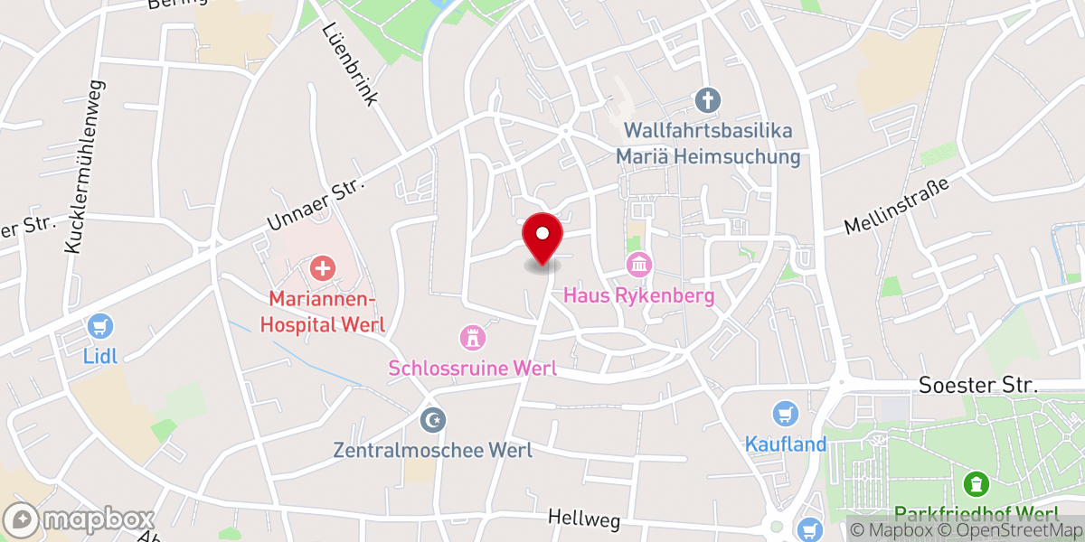 Map showing location of Ursulinenkloster