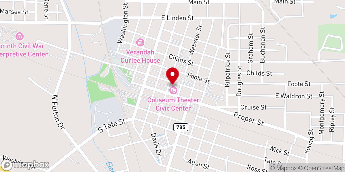 Map showing location of Iglesia Monte Sinaí