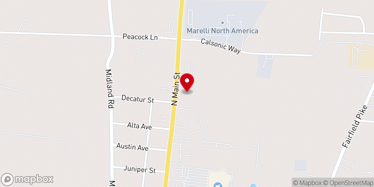 Map showing location of Victory Independent Baptist Church