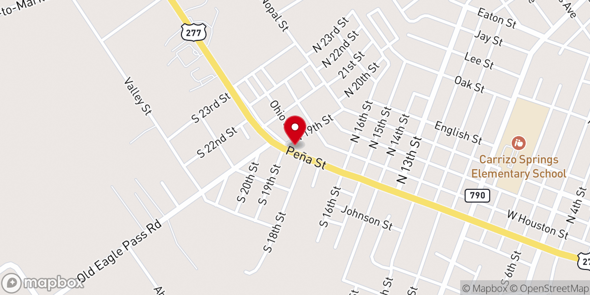 Map showing location of Holy Trinity Episcopal Church