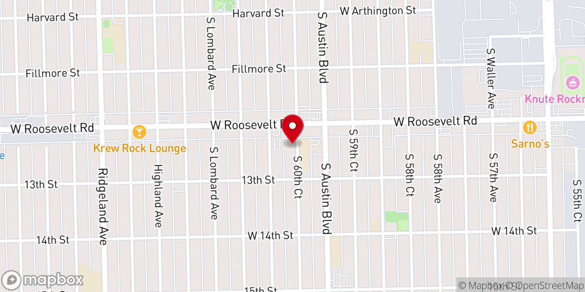 Map showing location of St. George Antiochian Orthodox Church