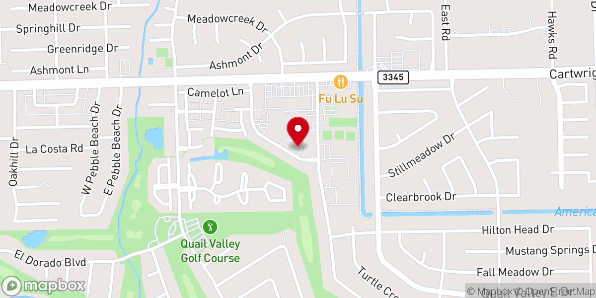 Map showing location of Faith Fellowship Church of Fort Bend