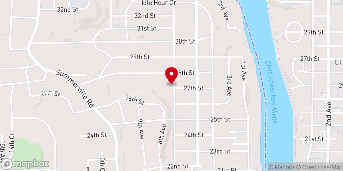 Map showing location of Faith Christian Center International