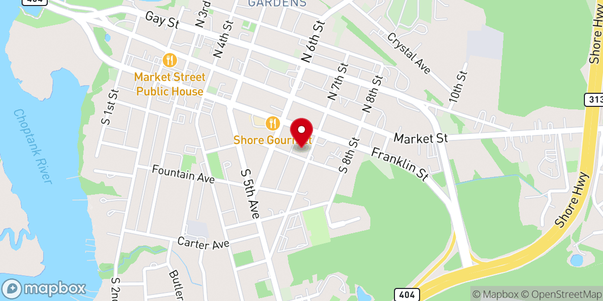 Map showing location of Church of the Brethren