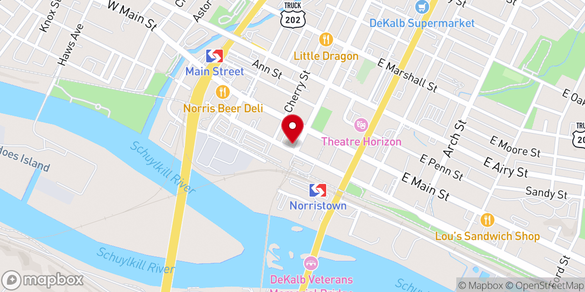 Map showing location of The Upper Room