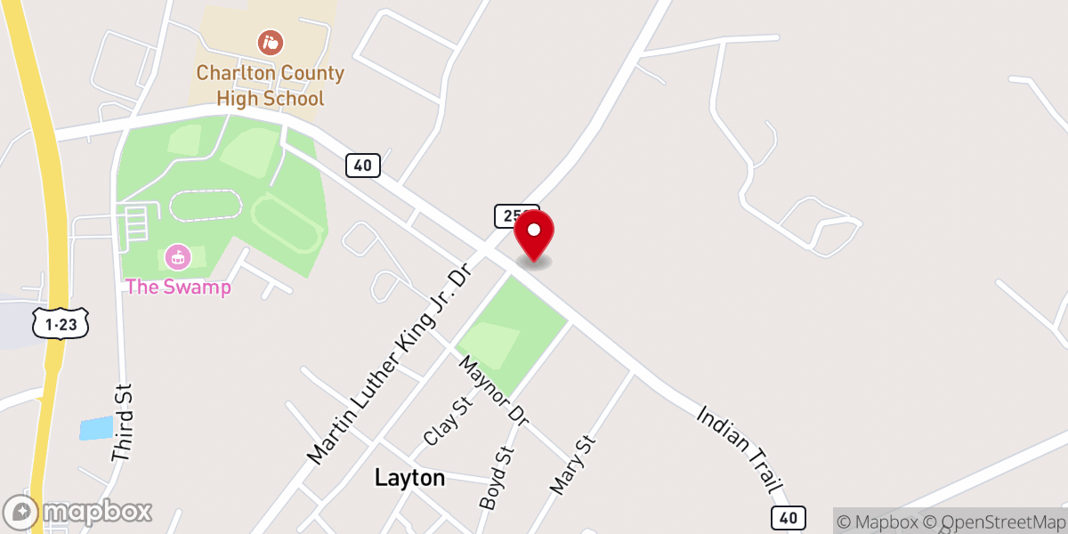 Map showing location of Antioch Pentecostal International Church
