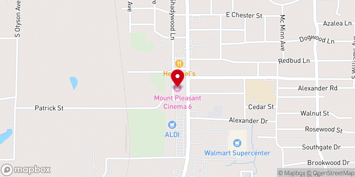 Map showing location of City Lights Mount Pleasant