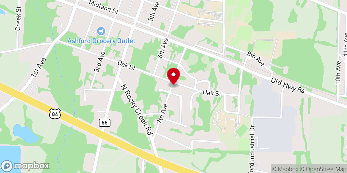 Map showing location of Mt Carmel Baptist Church