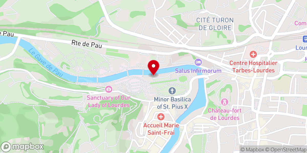 Map showing location of Chapelle Saint Maximilien Kolbe