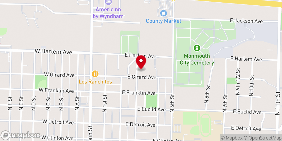 Map showing location of Bible Missionary Church