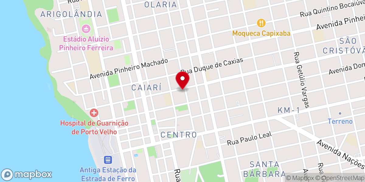 Map showing location of Arquidiocese de Porto Velho