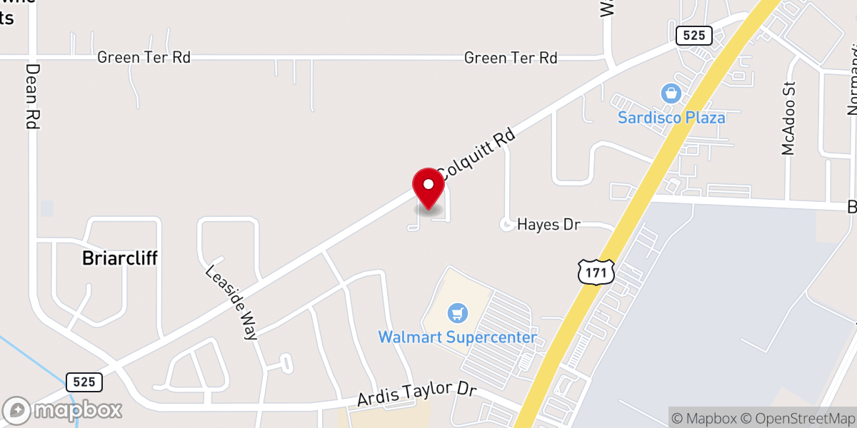 Map showing location of Shreveport South Seventh-day Adventist Church