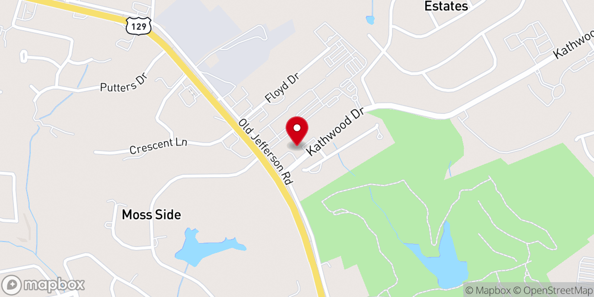 Map showing location of Christian Life Worship Center