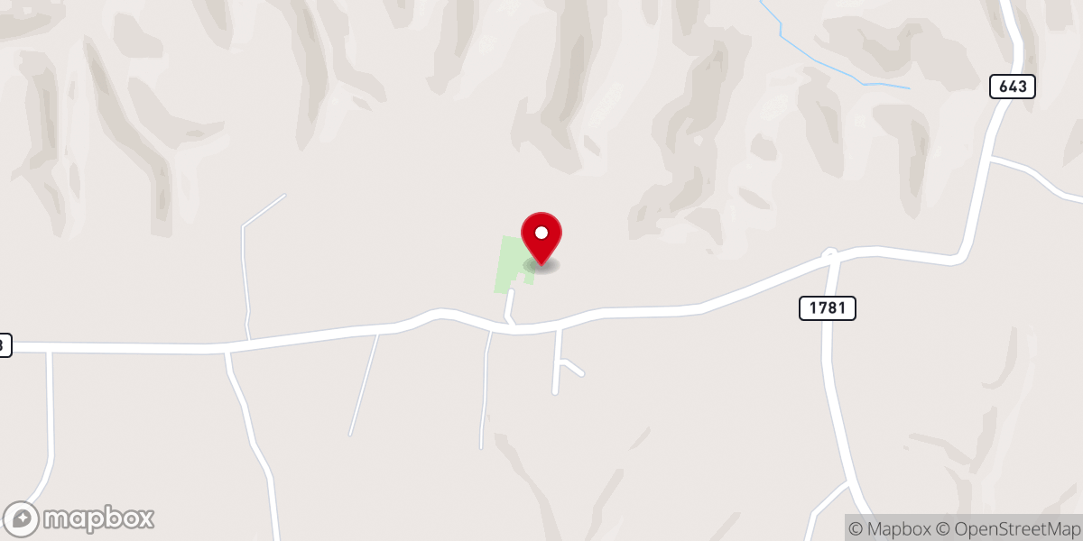 Map showing location of Ephesus Church