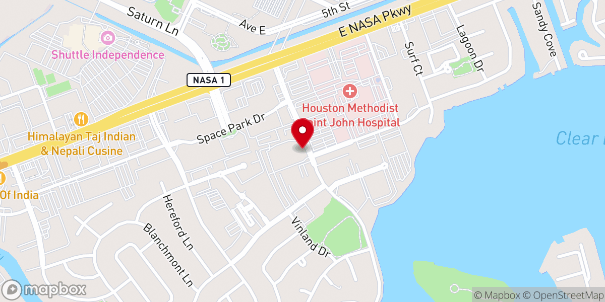 Map showing location of Gloria Dei Lutheran Church