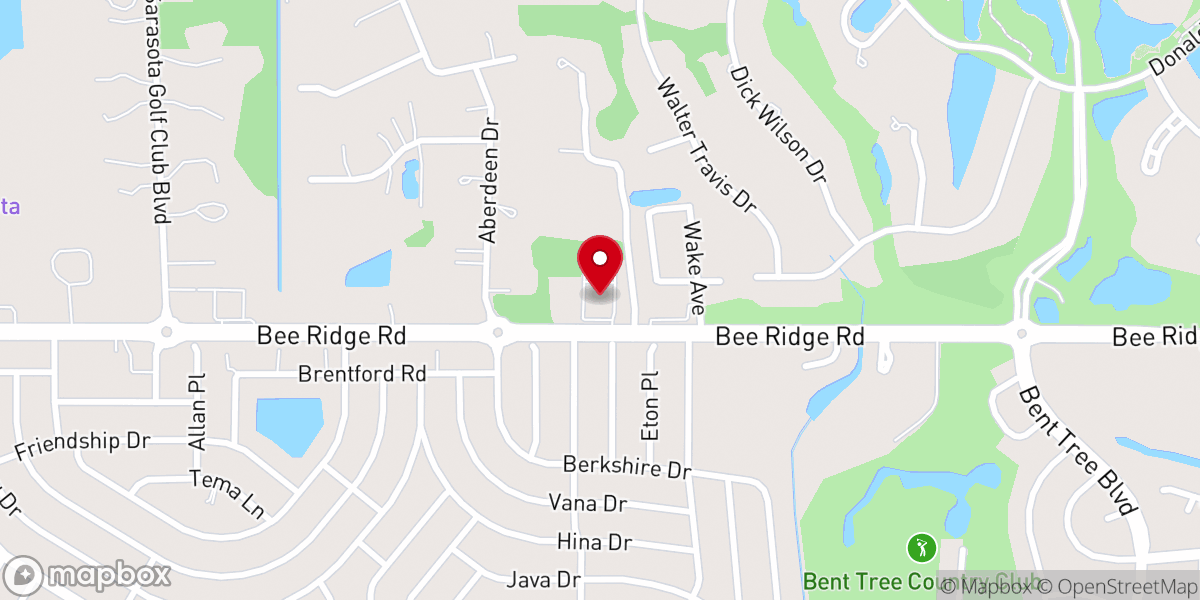 Map showing location of Kairos Church Sarasota